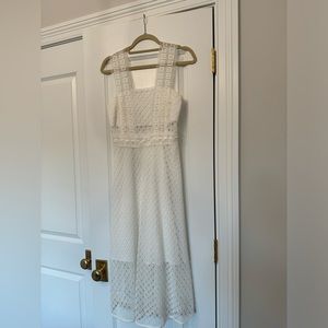 Sandro White Lace Dress